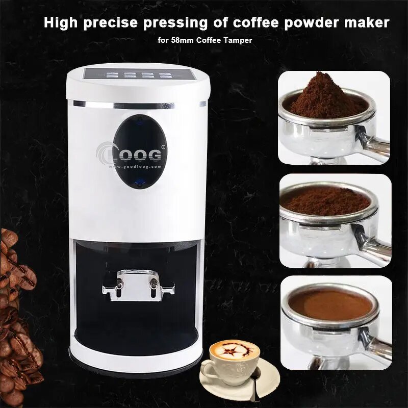 Coffee Tamper Machine - Commercial Cafe Tools Electric 58mm Stainless Steel Automatic