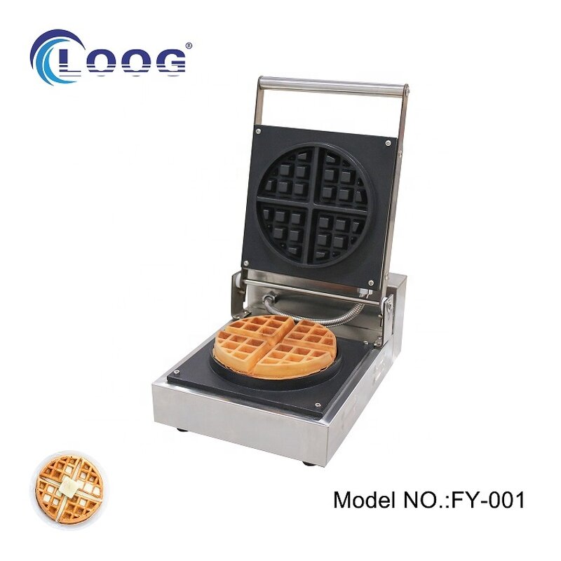 Mini Waffle Maker - Belgian Style Commercial Electric with Stainless Steel Coating