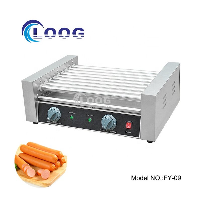 Hotdog Grill Roller Machine - Commercial Electric Sausage Roasting Maker for Sale