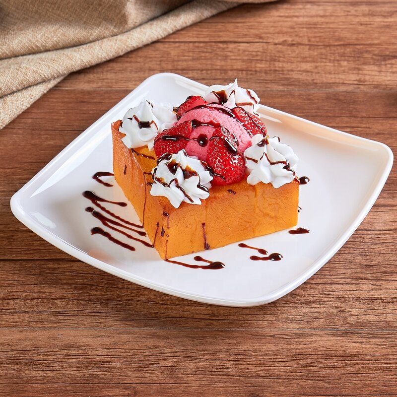 Waffle Model - Customized 3D Food Display Decorative Props Simulation with Dish