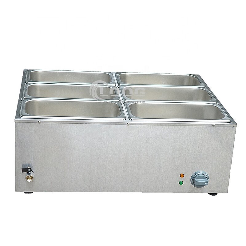 Bain Marie - High Quality Factory Price Kitchen Equipment 6 Pot Electric Food Warmer