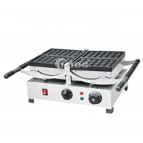 Square Waffle Maker - Professional Restaurant Equipment Rotating Stainless Steel