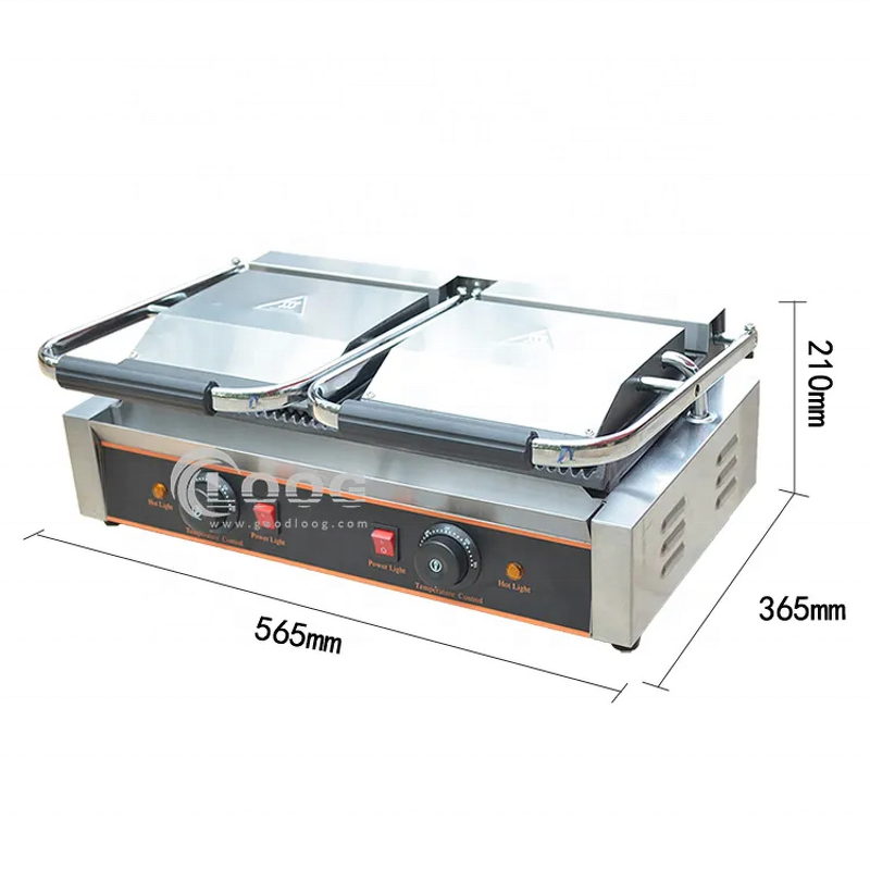Sandwich Press Maker - Factory Price Double Contact Grill Commercial Electric