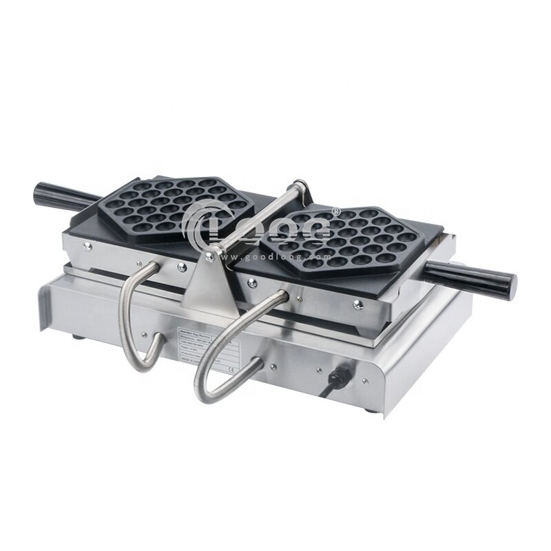 Bubble Egg Waffle Maker - Electric Commercial Multi-function Stainless Steel 3-Layer