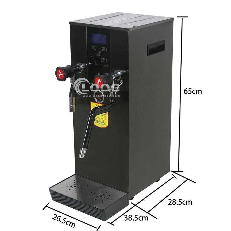 Milk Frothing Machine - 12L Full-Automatic LED Display Commercial Electric Steam Boiler