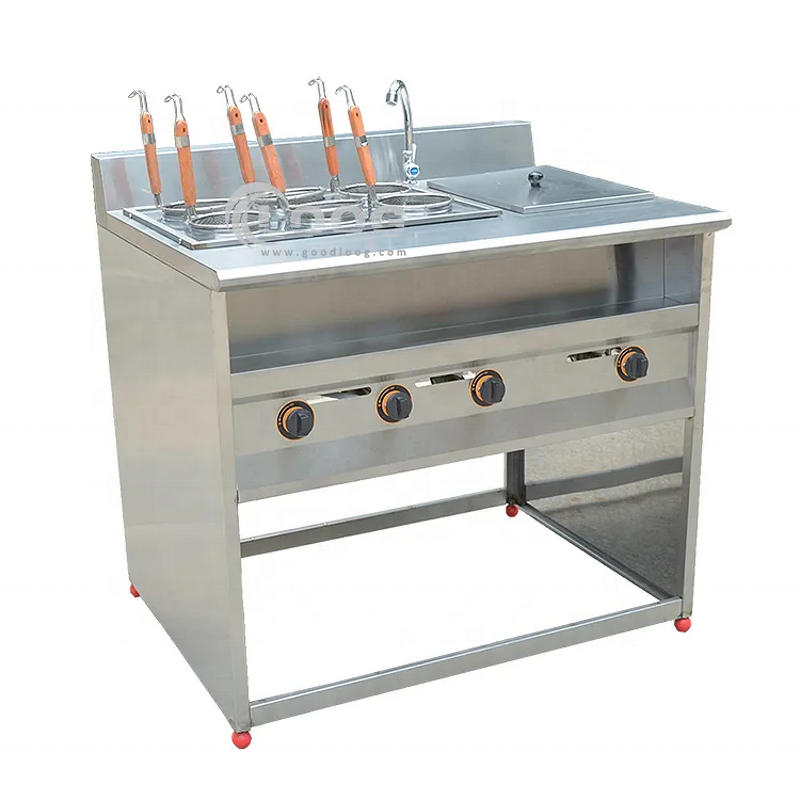 Gas Pasta Cooker - High Quality Kitchen Equipment 6 Grids Countertop Standing for Sale