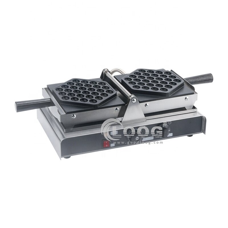 Bubble Egg Waffle Maker - Electric Commercial Multi-function Stainless Steel 3-Layer