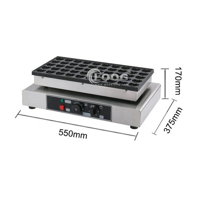 Poffertjes Machine - Electric Heart Shaped Mini Pancake Maker 50 Holes for Sale