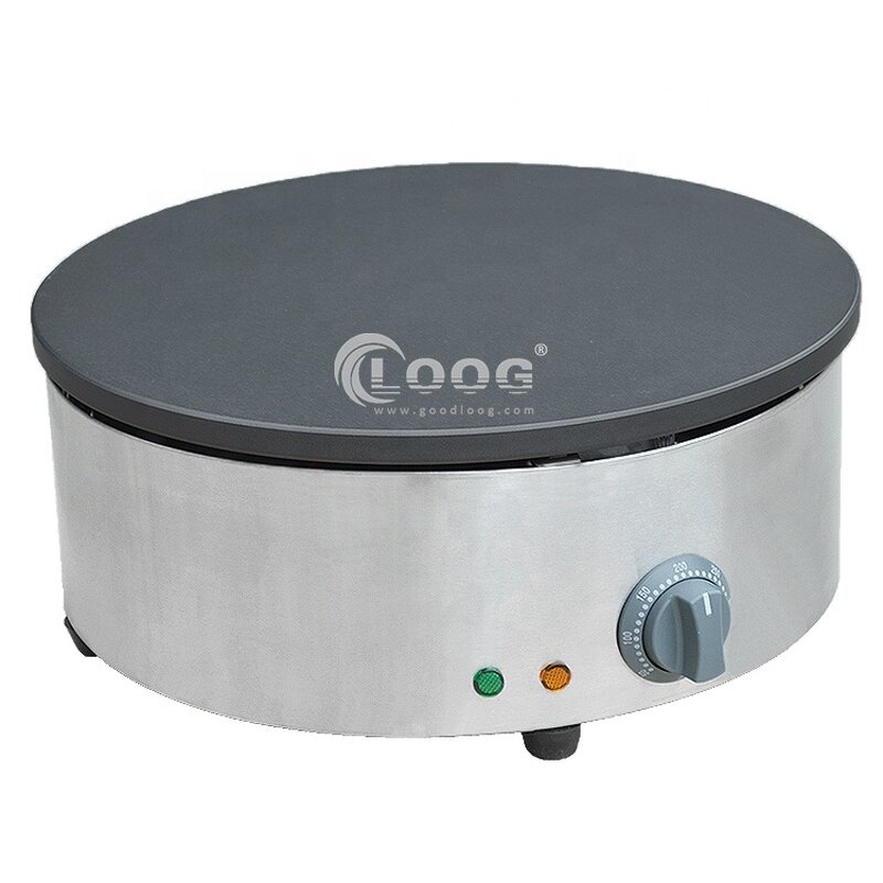 Crepe Maker - Single Plate Custom Stainless Steel Commercial Electric Round