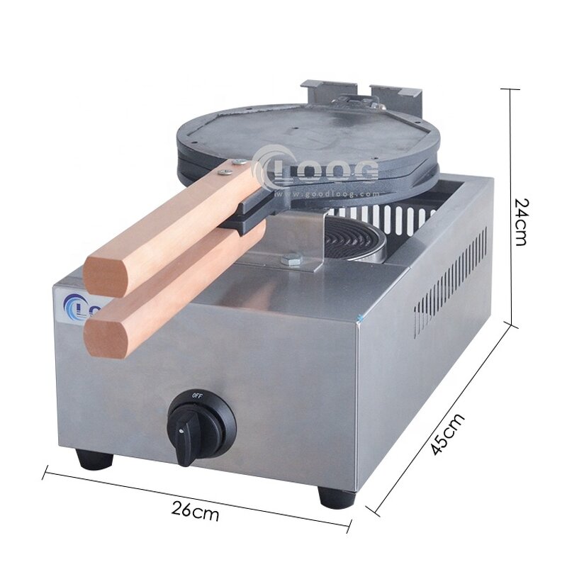 Bubble Waffle Maker - Stainless Steel Hand-Held Gas Egg Puff Customizable Logo