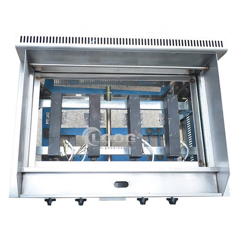 Gas BBQ Grill - High Quality Kitchen Equipment Commercial Lava Rock Counter Top