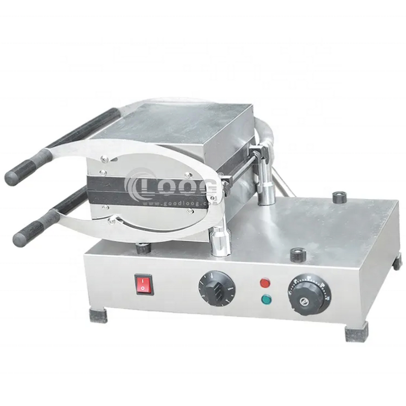 Square Waffle Maker - Professional Restaurant Equipment Rotating Stainless Steel