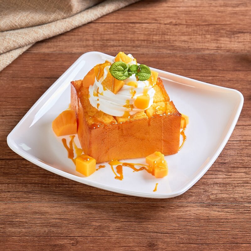 Waffle Model - Customized 3D Food Display Decorative Props Simulation with Dish