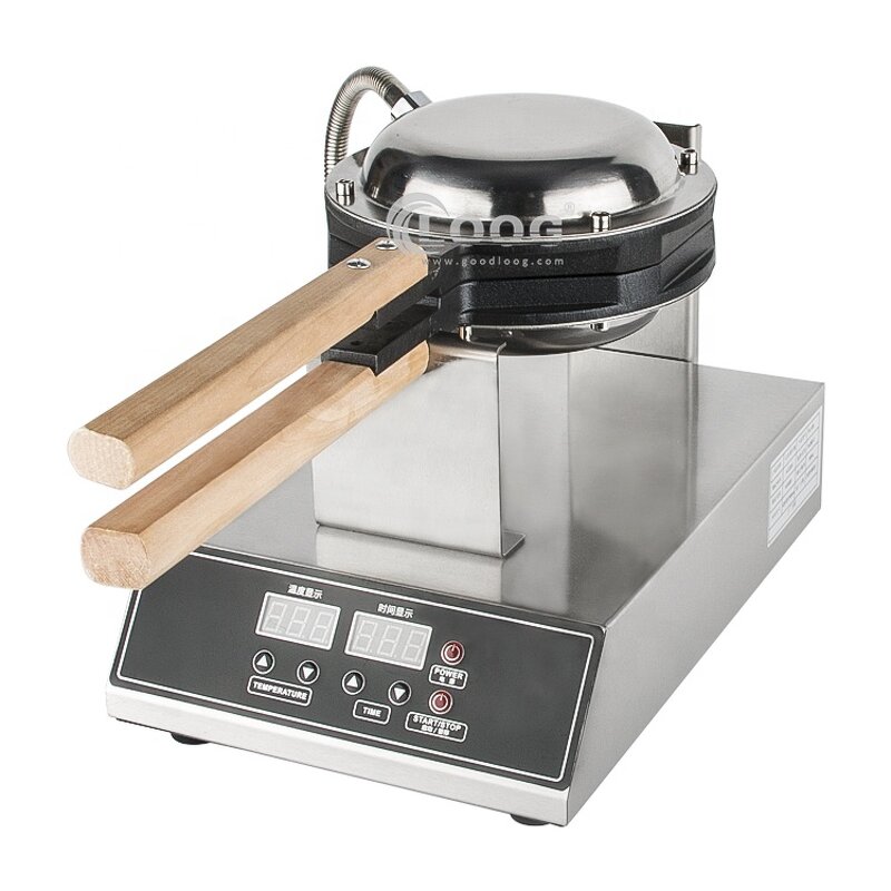 Bubble Waffle Machine - Professional Custom Heart Shape Digital Egg Waffle Maker