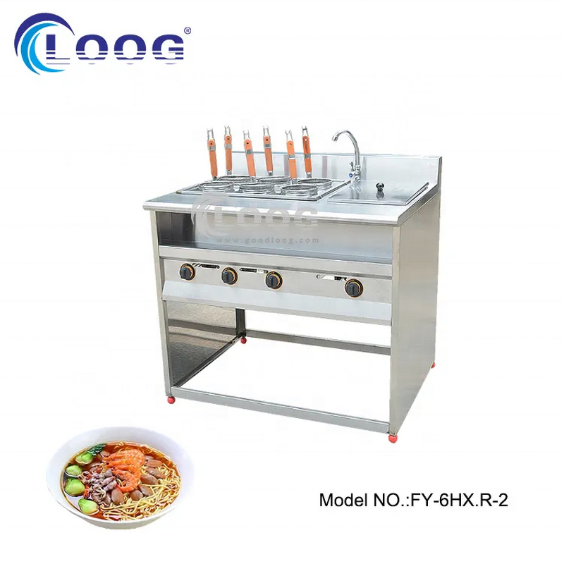 Gas Pasta Cooker - High Quality Kitchen Equipment 6 Grids Countertop Standing for Sale