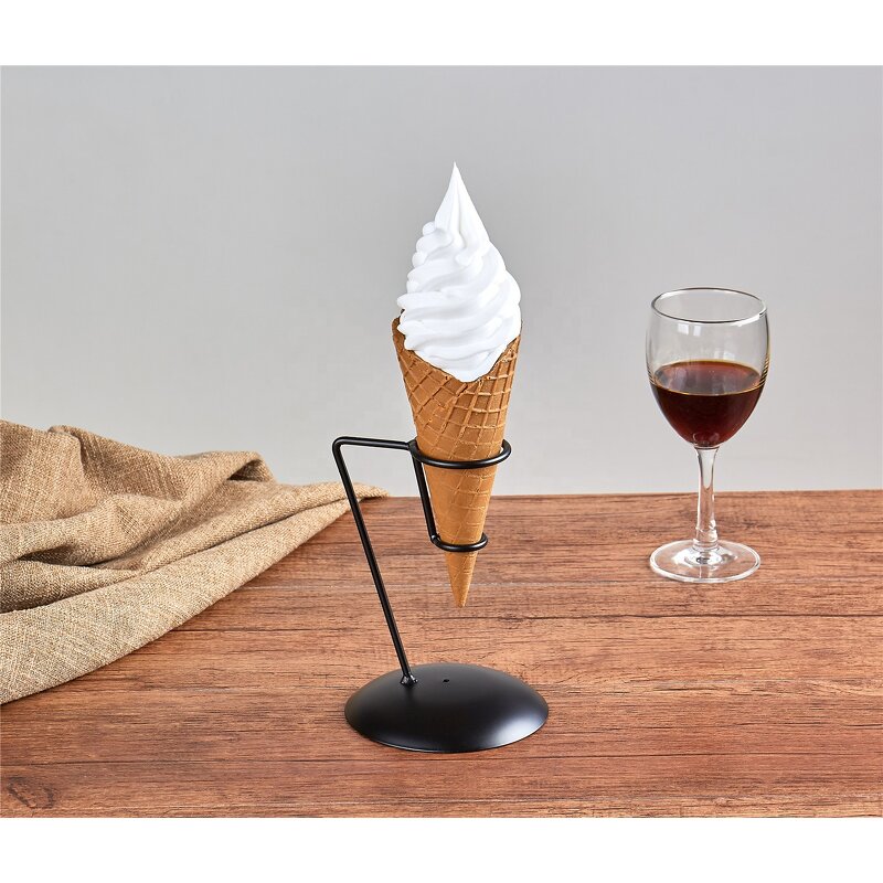 Ice Cream Model - Customized Simulation Decoration Props Dummy Crispy with Bracket