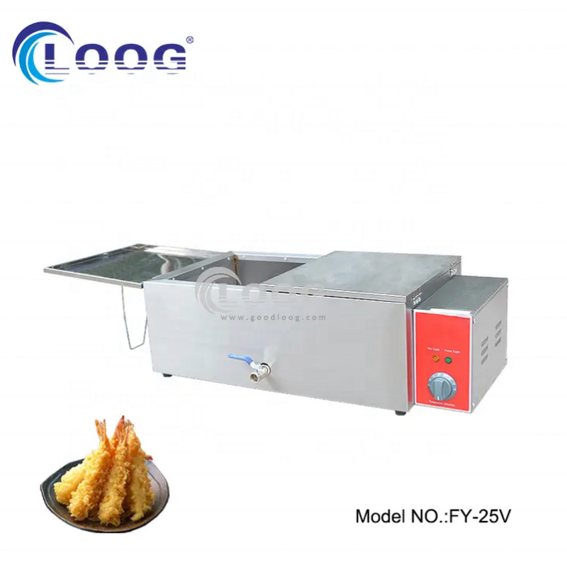 French Fries Frying Machine - Commercial Restaurant Electric Big Capacity 25L Countertop
