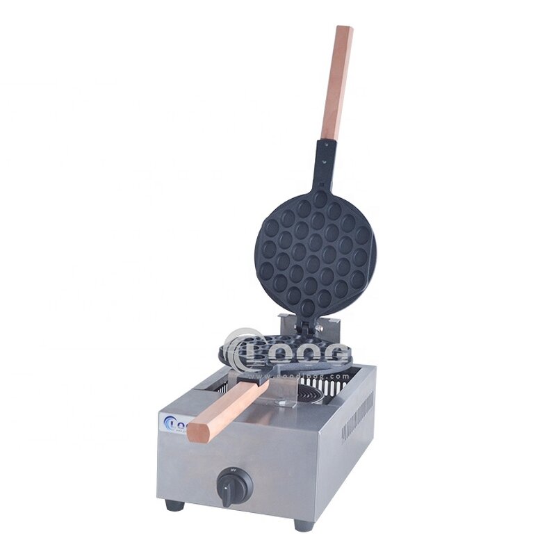 Bubble Waffle Maker - Stainless Steel Hand-Held Gas Egg Puff Customizable Logo