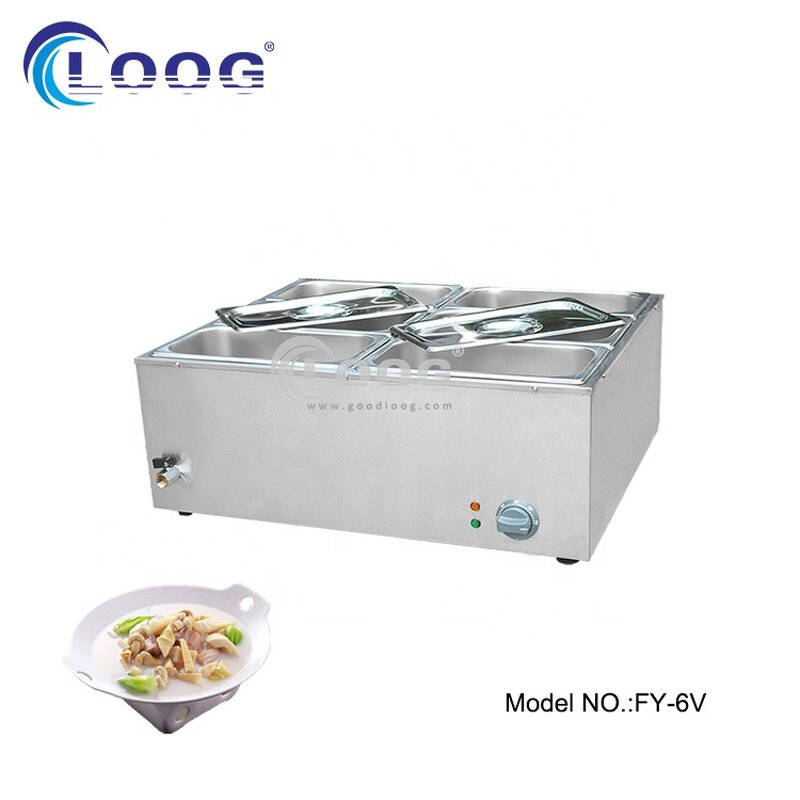Bain Marie - High Quality Factory Price Kitchen Equipment 6 Pot Electric Food Warmer