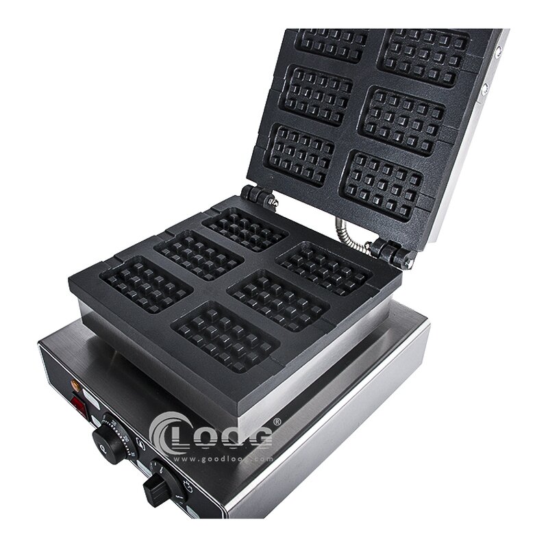 Square Waffle Machine - Professional 220V Commercial Belgian Multi-Function