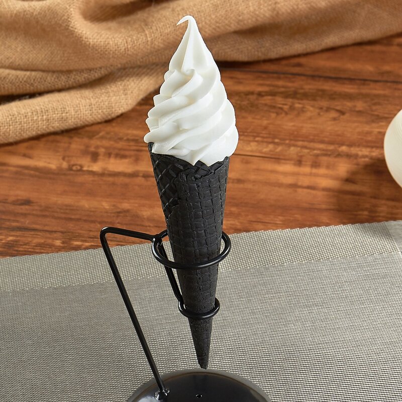 Ice Cream Model - Artificial Food Simulation Dummy Cones Crispy Holder with Rack