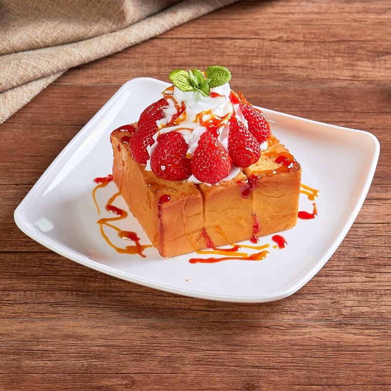 Waffle Model - Customized 3D Food Display Decorative Props Simulation with Dish