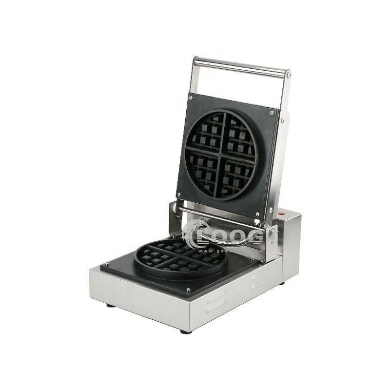 Mini Waffle Maker - Belgian Style Commercial Electric with Stainless Steel Coating