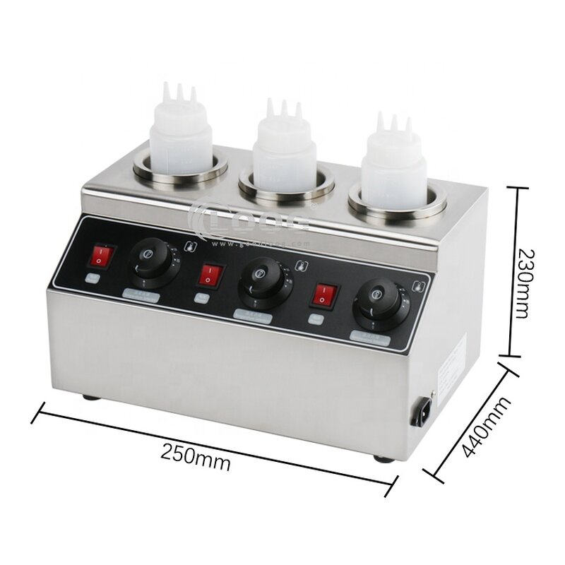Sauce Warmer Dispenser - Professional Commercial Electric Cheese Chocolate Squeeze