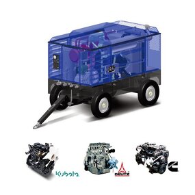 Portable Air Compressor Manufacturer - Mobile Diesel Screw Use in Drilling Holes Core Mining China