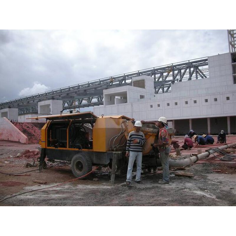 Trailer Mounted Concrete Pump Manufacturer - HBT6006A-5 70m3/h China Brand