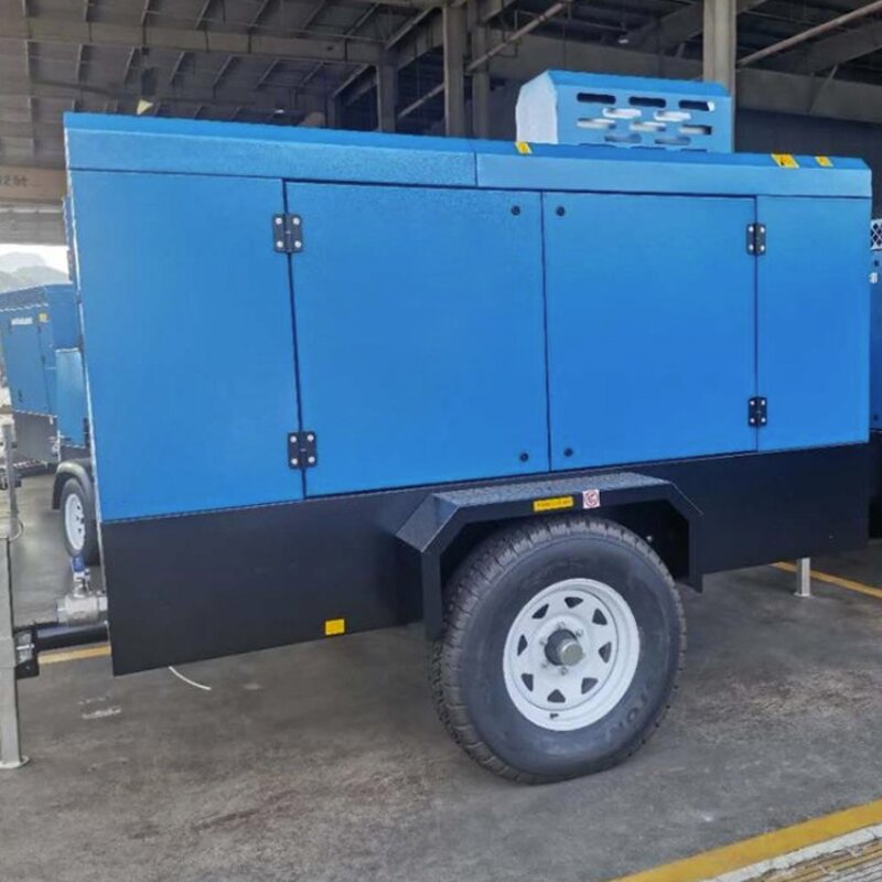Portable Air Compressor Manufacturer - Mobile Diesel Screw Use in Drilling Holes Core Mining China