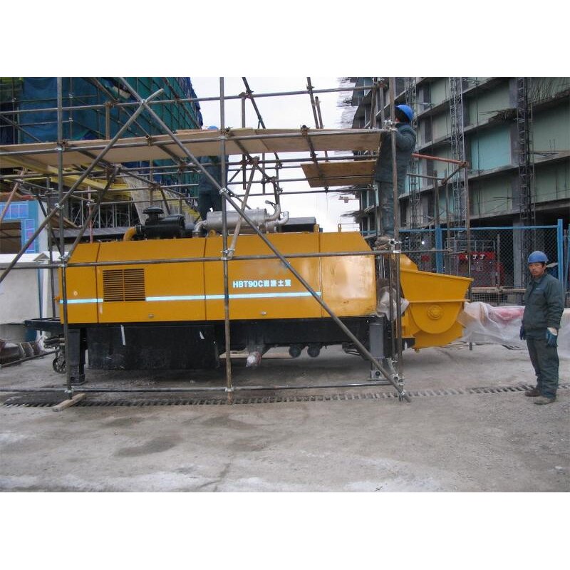 Trailer Mount Concrete Pump Manufacturer - HBT6013K Used China Xuzhou Made