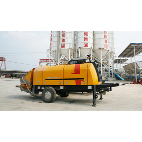 Trailer Mounted Concrete Pump Manufacturer - HBT5008C-5S 50m3/h Top Brand