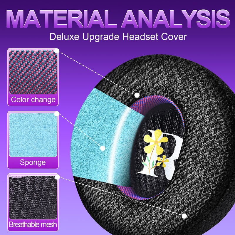 Replacement Ear Pads - for Dyson Zone Air Purifying Headphone Earmuffs WP01 WP02