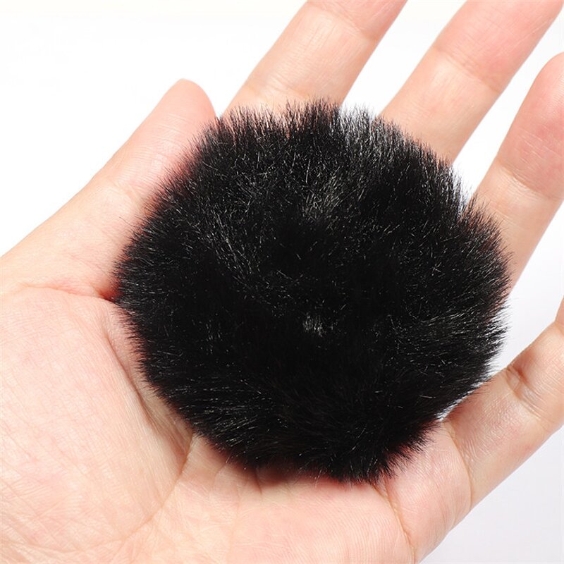 Lavalier Microphone Cover - 5mm Furry Outdoor Artificial Fur Windscreen