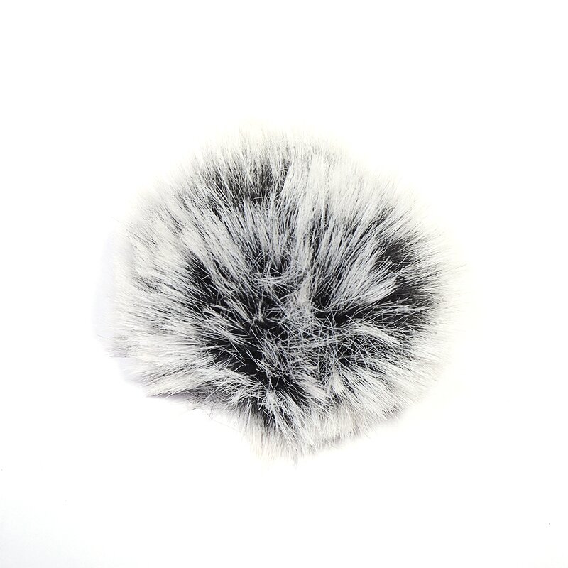 Lavalier Microphone Sponge Cover - Soft Furry Windshield Mic Fur Muff
