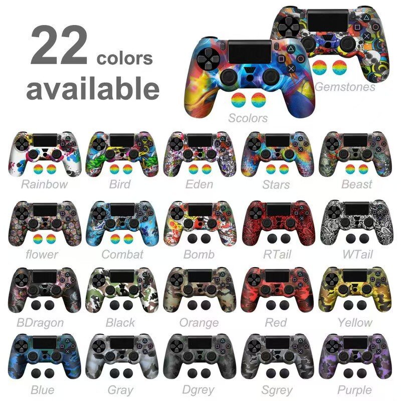 Controller Silicone Protector - Zhenglin Real Data Camouflage Cover with Non-slip Design