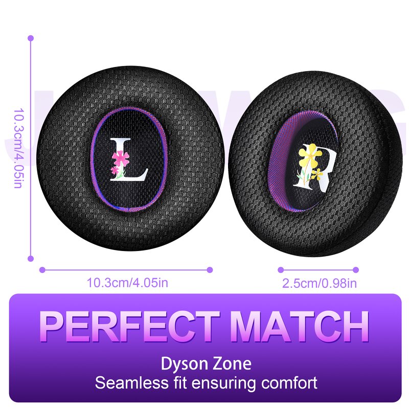 Replacement Ear Pads - for Dyson Zone Air Purifying Headphone Earmuffs WP01 WP02