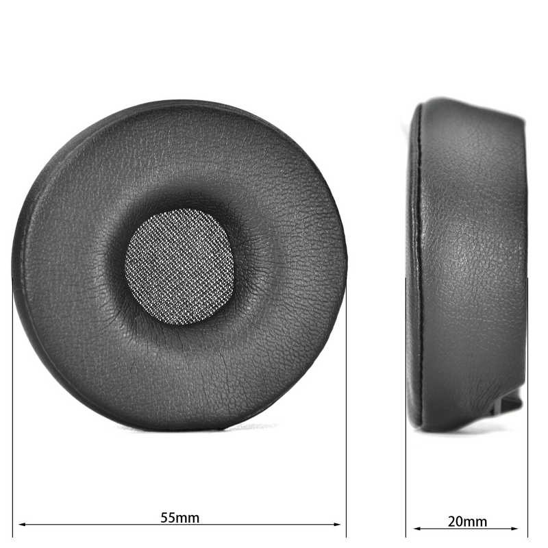Replacement Earpad - Hotsell for Jabra Engage 55/65/75 Black Leather Memory Foam