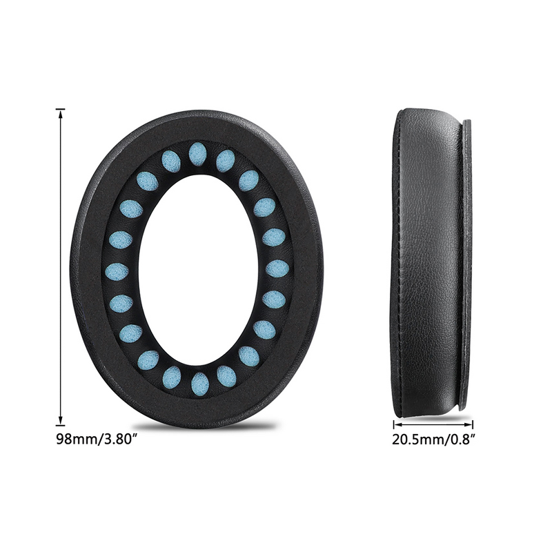 Replacement Ear Pads - Leather Cooling with Quick Dry for QC25 QC35 QC45 Headphones