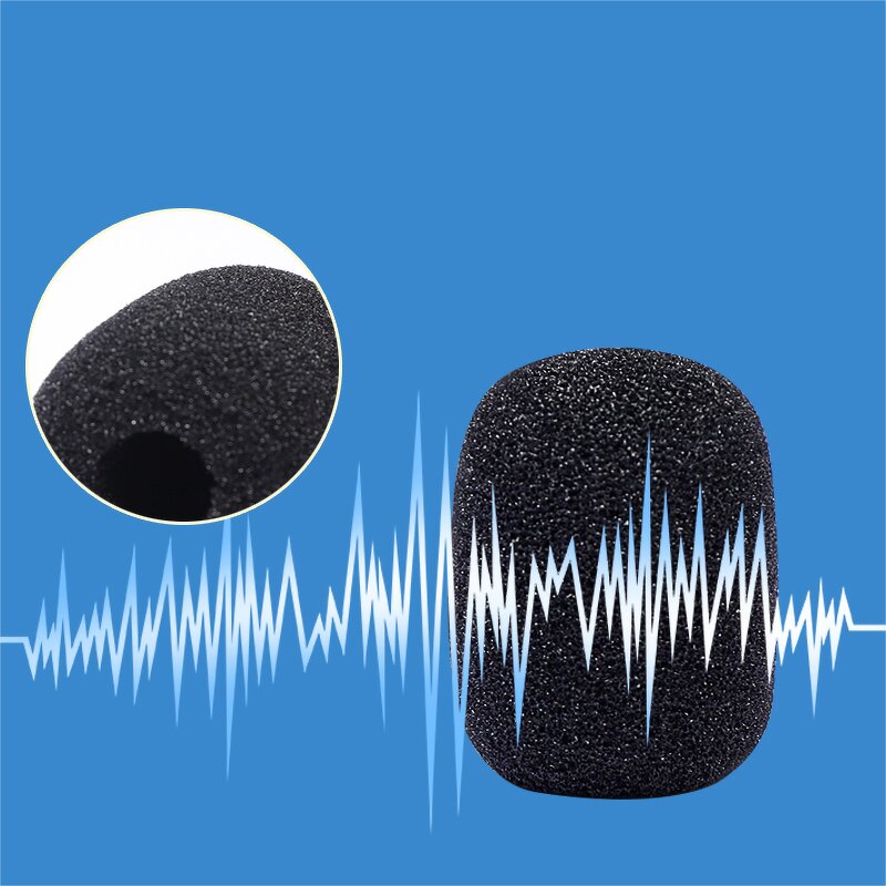 Lavalier Microphone Sponge Cover - Soft Furry Windshield Mic Fur Muff