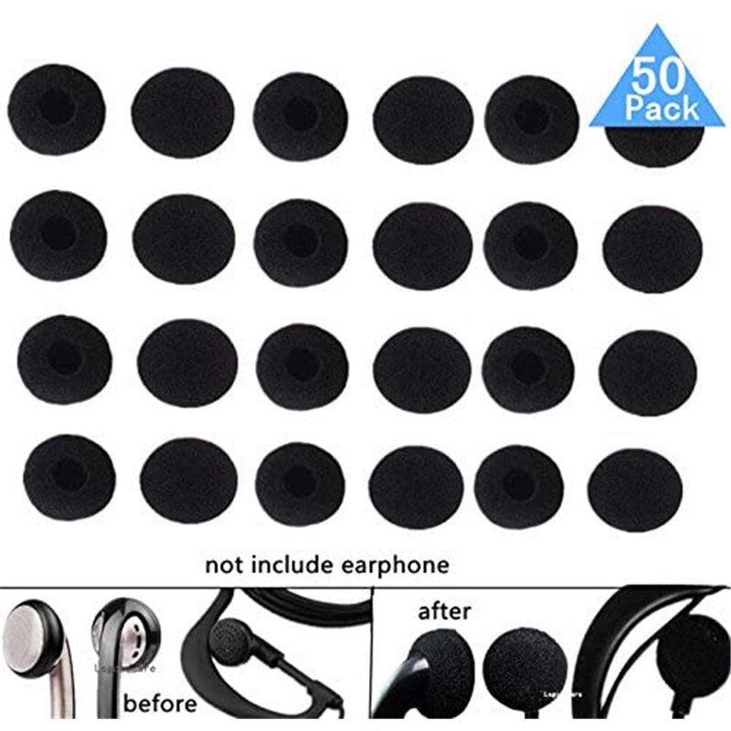 Replacement Ear Tips - Soft Thicken Earphone Foam Cushion Sponge 13-18 mm