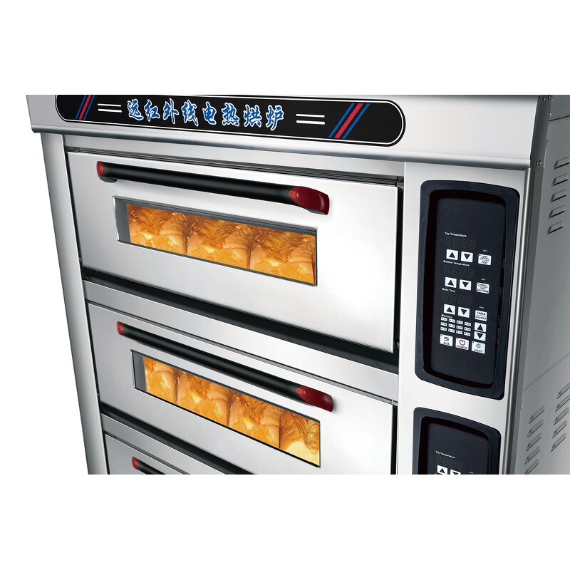 Pizza Oven Manufacturer - Commercial LPG Gas with Fermentation Tank 4 Baking Sheets