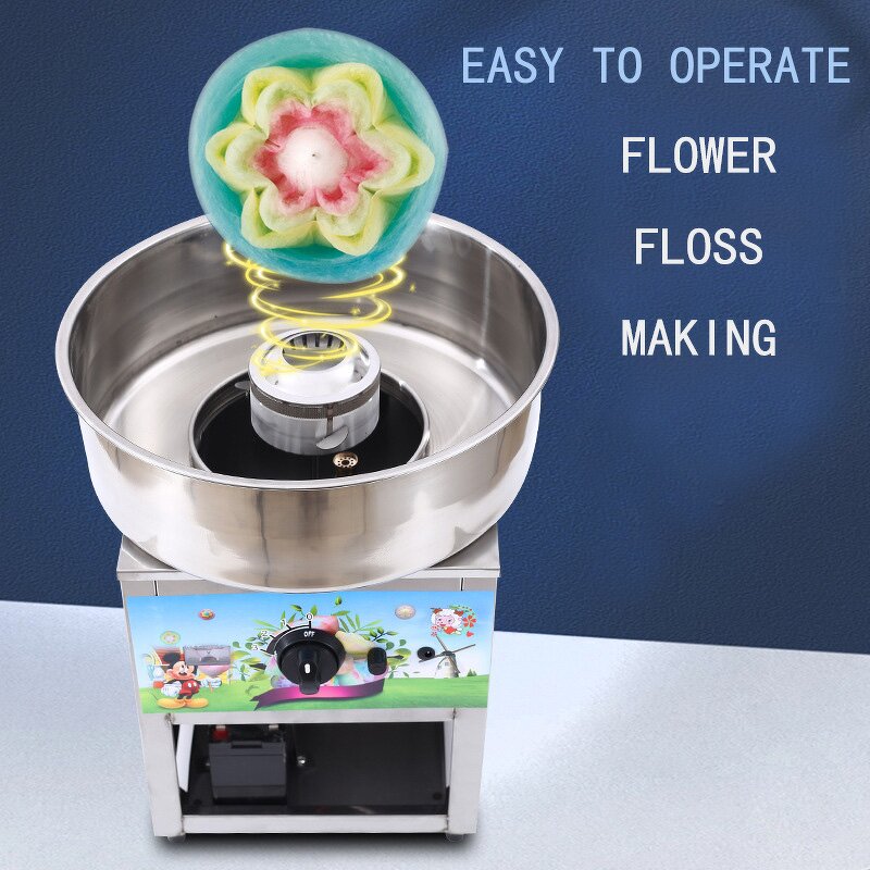 Cotton Candy Machine Manufacturer - Street Stand Gas Commercial with 12V Battery