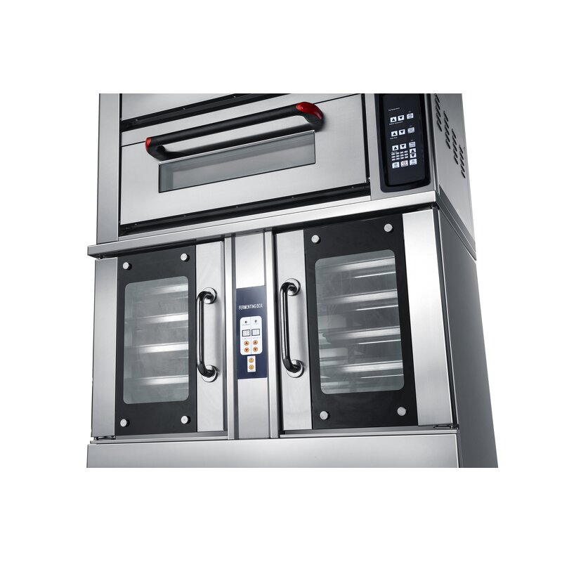 Pizza Oven Manufacturer - Commercial LPG Gas with Fermentation Tank 4 Baking Sheets
