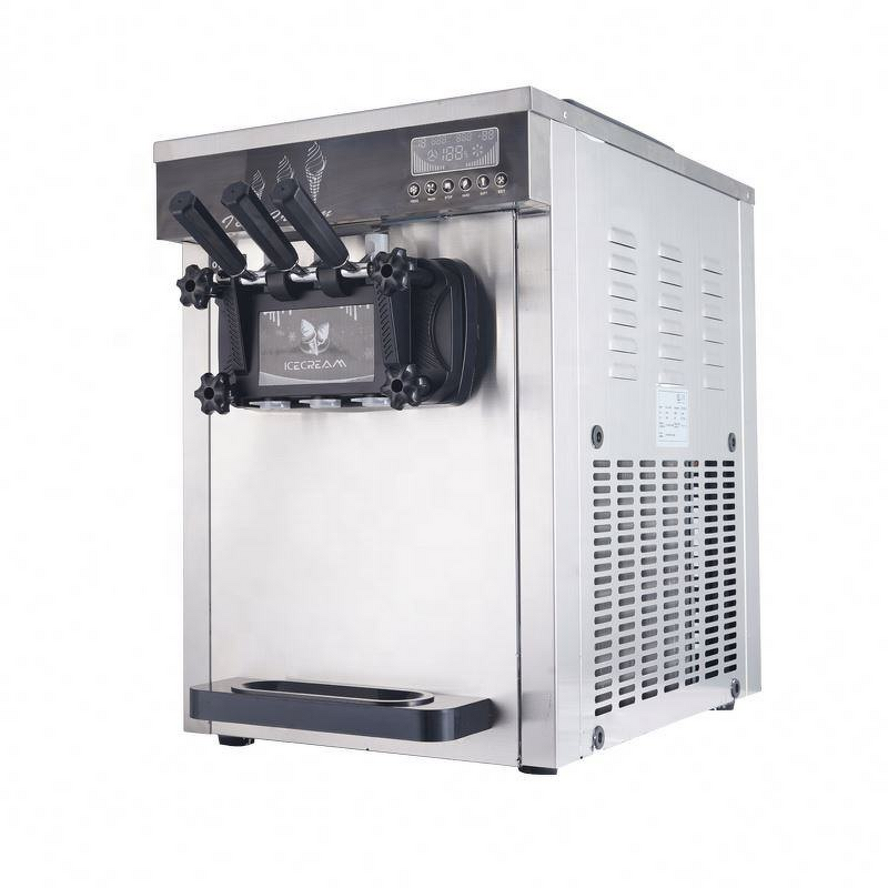 Soft Ice Cream Machine Manufacturer - Automatic 3 Flavors Soft Serve Gelato