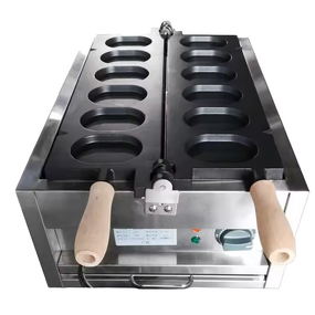 Waffle Maker Manufacturer - Commercial Ellipse Shaped 6 in 1 Korean Egg Bread