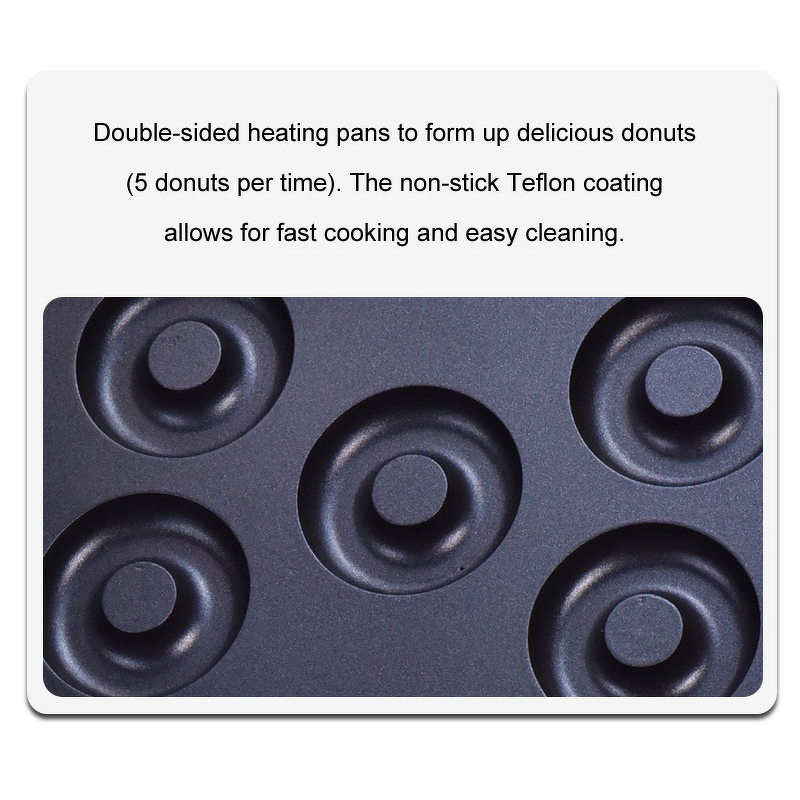 Donut Maker Manufacturer - Electric 1550W Commercial 6 Holes Double-Sided Heating