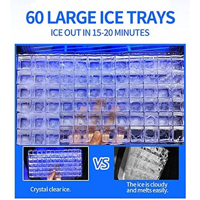 Ice Cube Maker Manufacturer - Commercial Stainless Steel Automatic 40KG