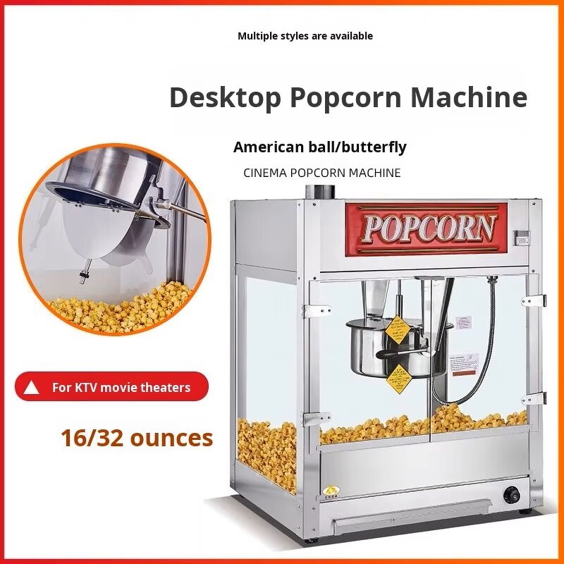 Popcorn Machine Manufacturer - Large 16 Oz Kettle Commercial Stainless Steel Vending